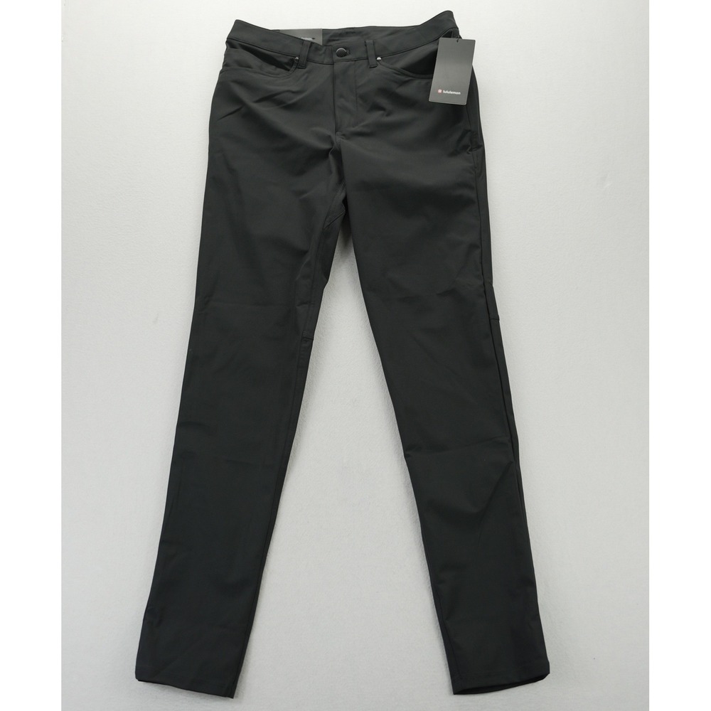 Lululemon ABC Pant NWT Slim 37 L Warpstreme Black Mens 32x37 LM5ADBT NEW